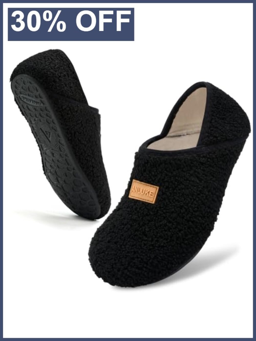 Fuzzy House Slippers Women Men Polar Fleece Faux Fur Non-Slip Indoor Outdoor